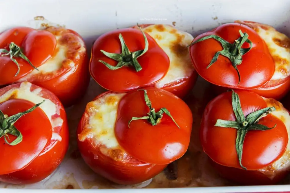 Chicken Parmesan Stuffed Tomatoes