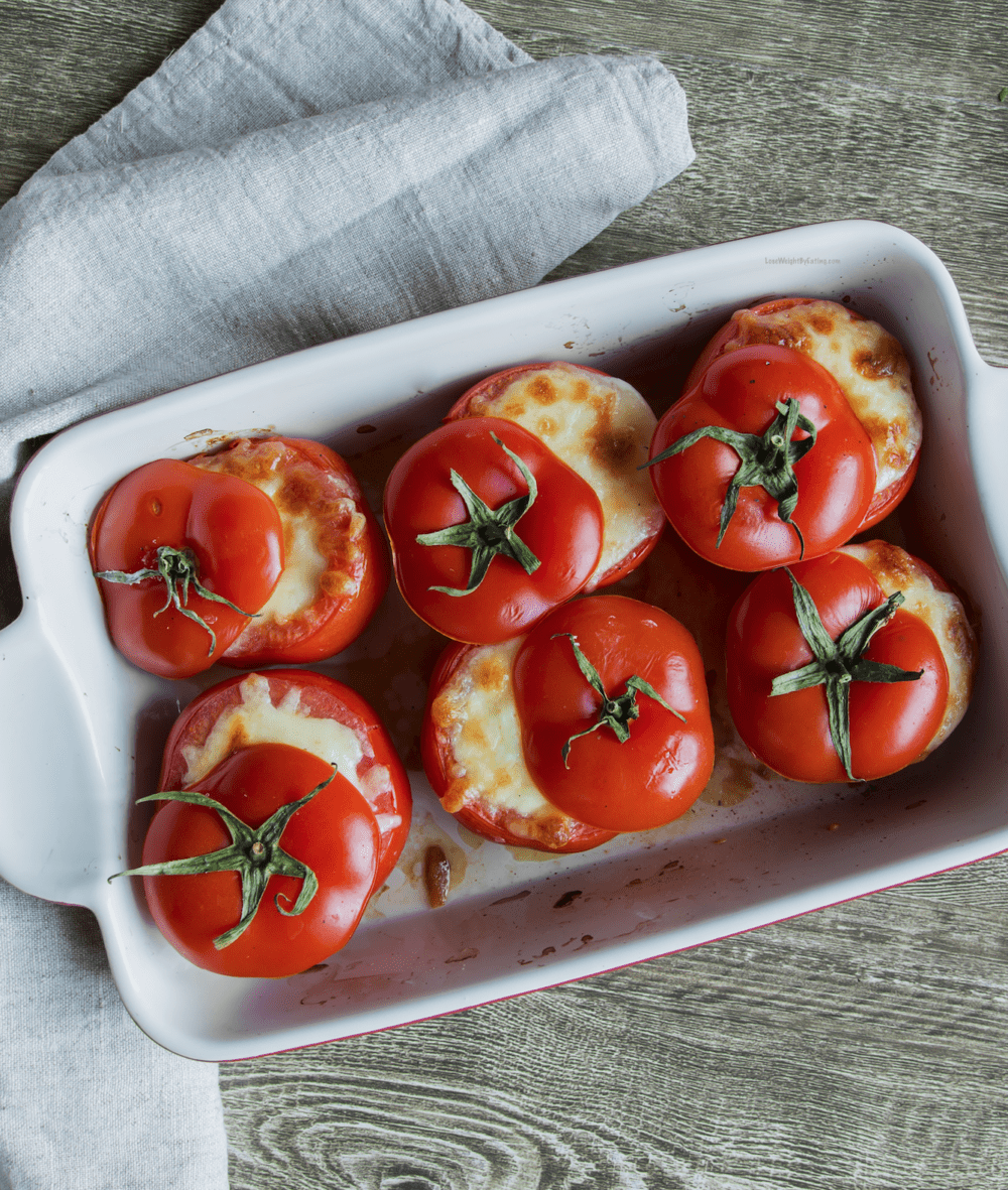 Chicken Parmesan Stuffed Tomatoes