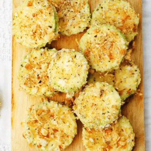 air fryer zucchini Parmesan