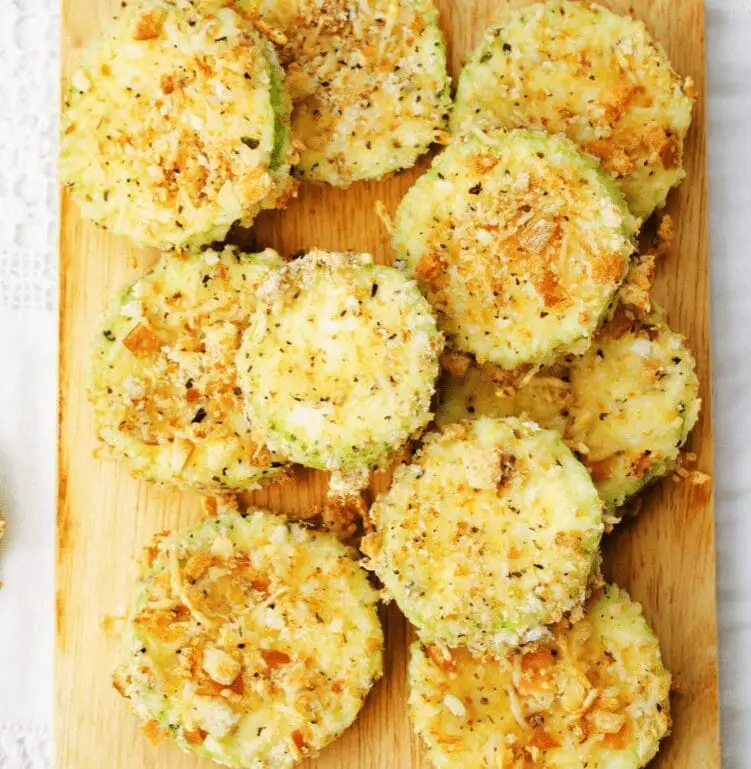 air fryer zucchini Parmesan