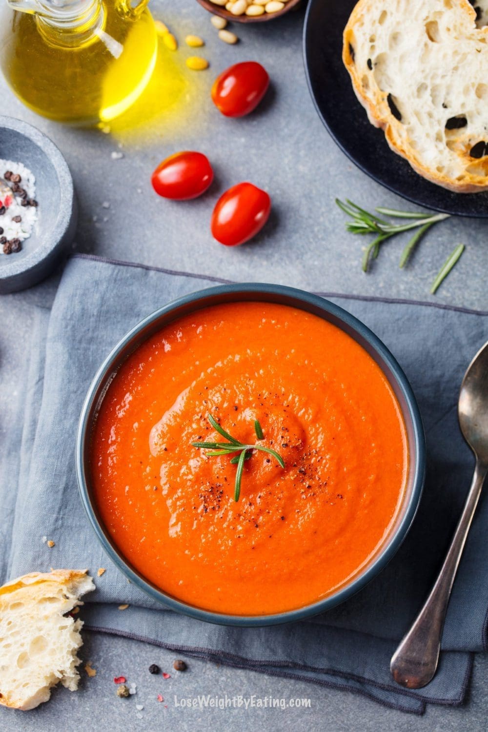 Red Bell Pepper Tomato Soup in the Crock Pot