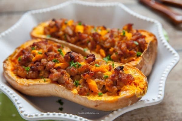 Protein Stuffed Butternut Squash Recipe