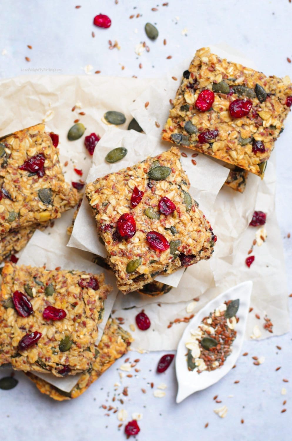 Chewy Cranberry Granola Bars recipe