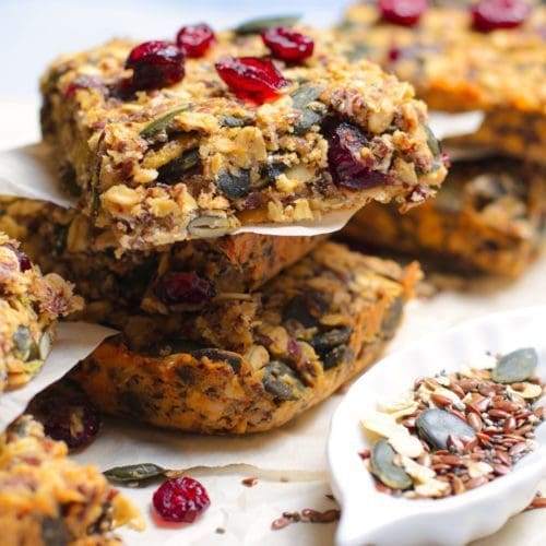 Chewy Cranberry Granola Bars