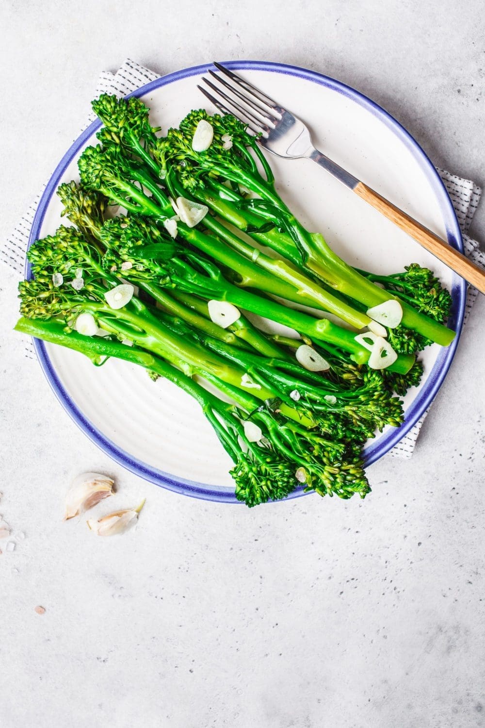 Oven Roasted Broccolini with Garlic and Lemon