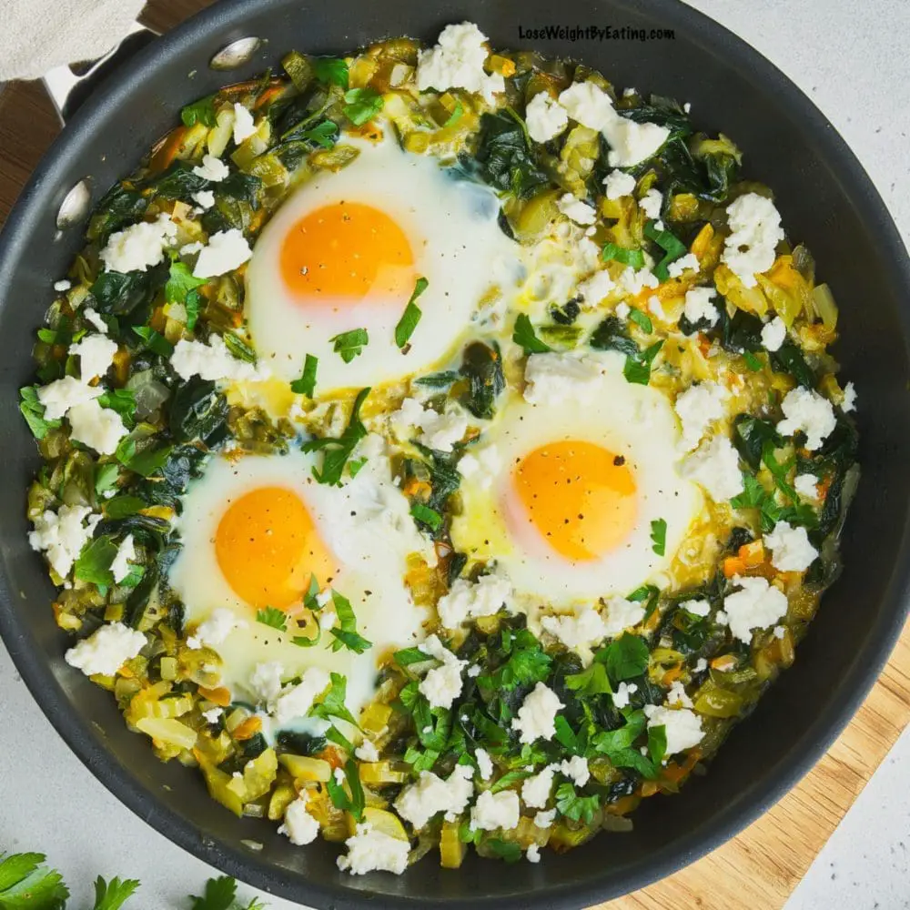 Green Shakshuka with Feta