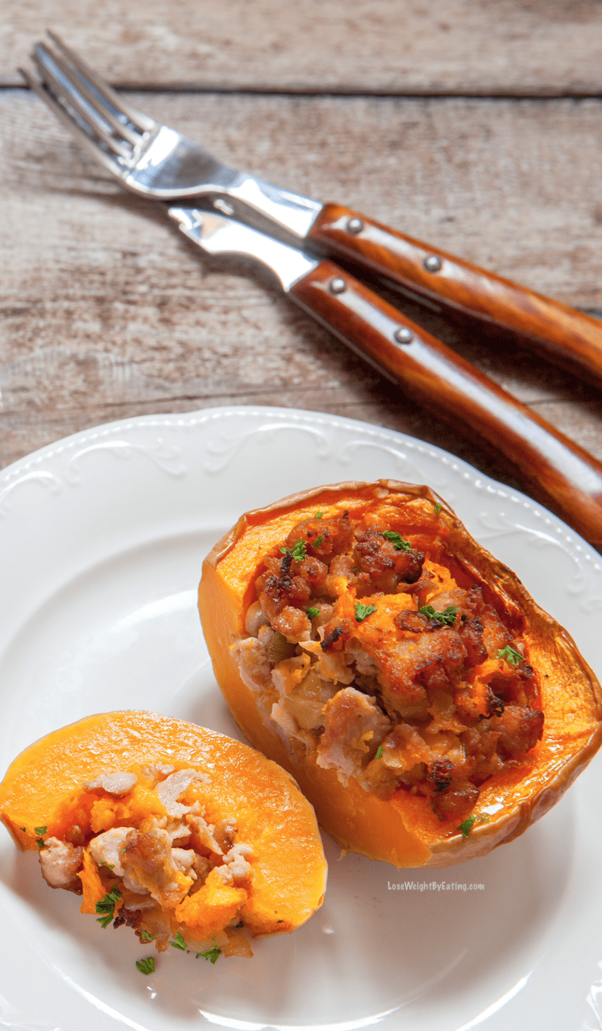 Protein Stuffed Butternut Squash Recipe