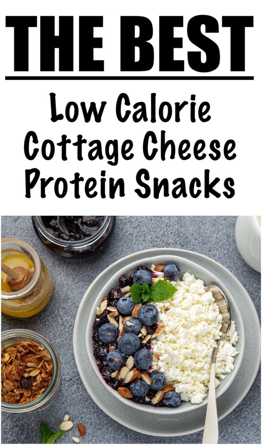 Blueberry Almond Cottage Cheese Protein Snack