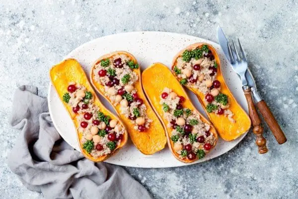 Vegan Stuffed Butternut Squash Recipe