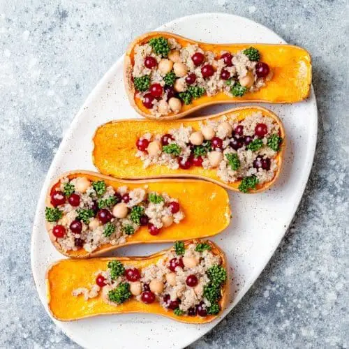 Vegan Stuffed Butternut Squash Recipe