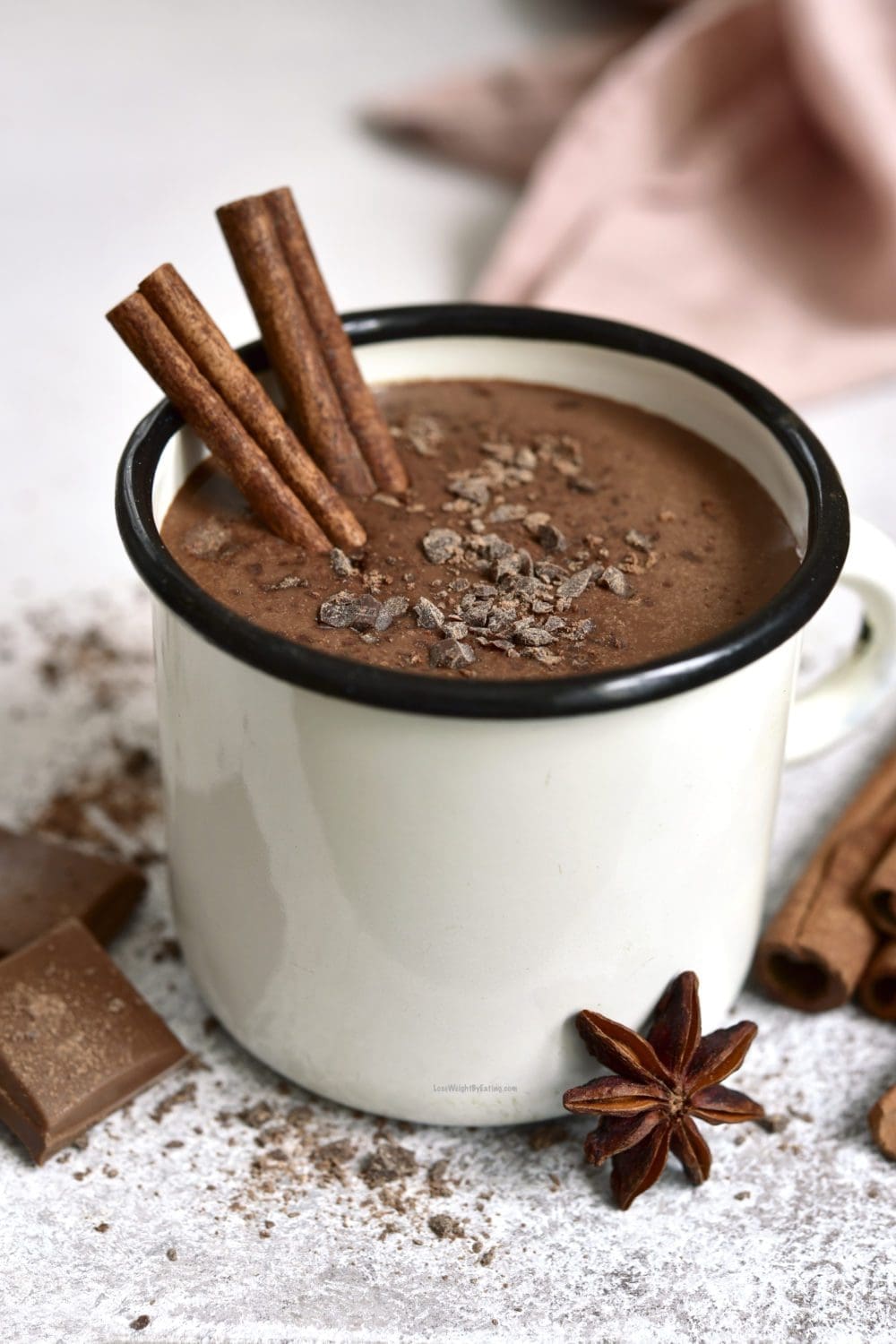 Homemade Hot Chocolate with Protein Powder