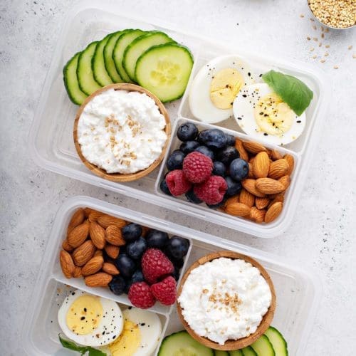 Cottage Cheese Meal Prep Snack Boxes