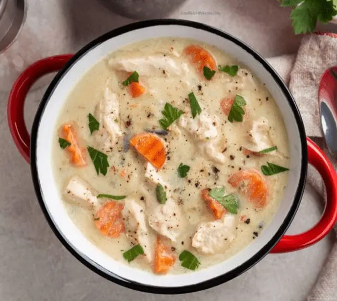 Creamy Chicken Soup in Slow Cooker