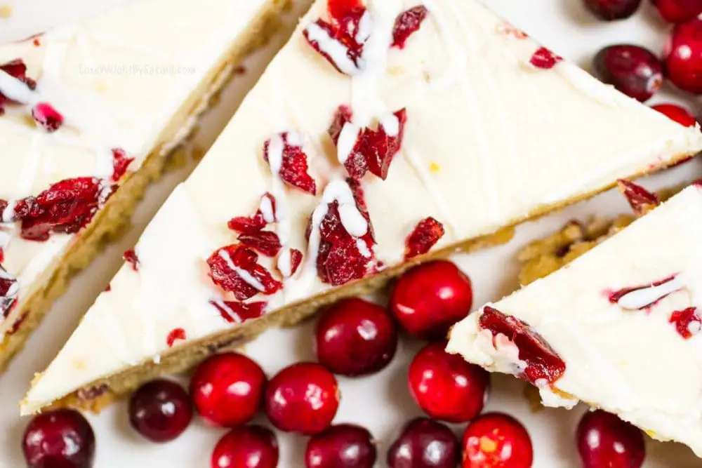 Low Calorie Cranberry Bliss Bars Recipe