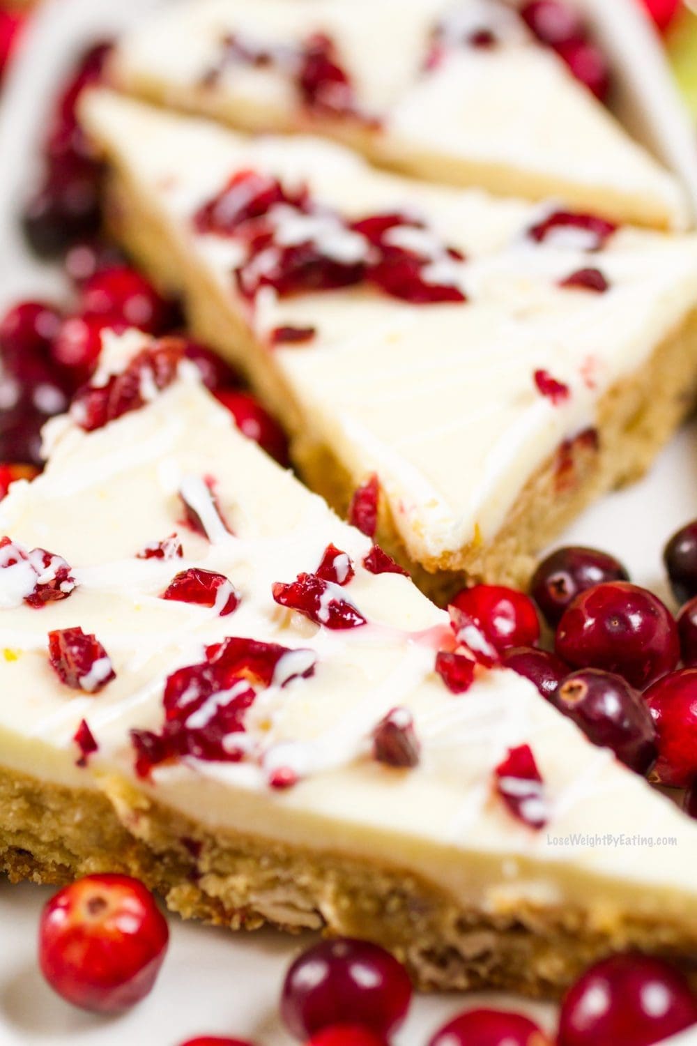 Low Calorie Cranberry Bliss Bars Recipe