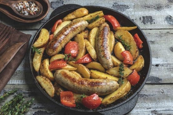 One Pan Baked Italian Sausage Dinner