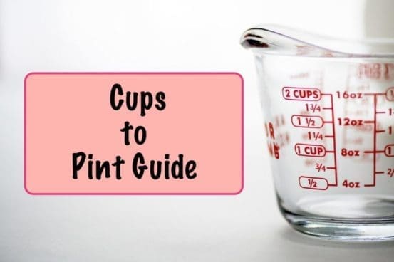 How Many Cups in a Pint