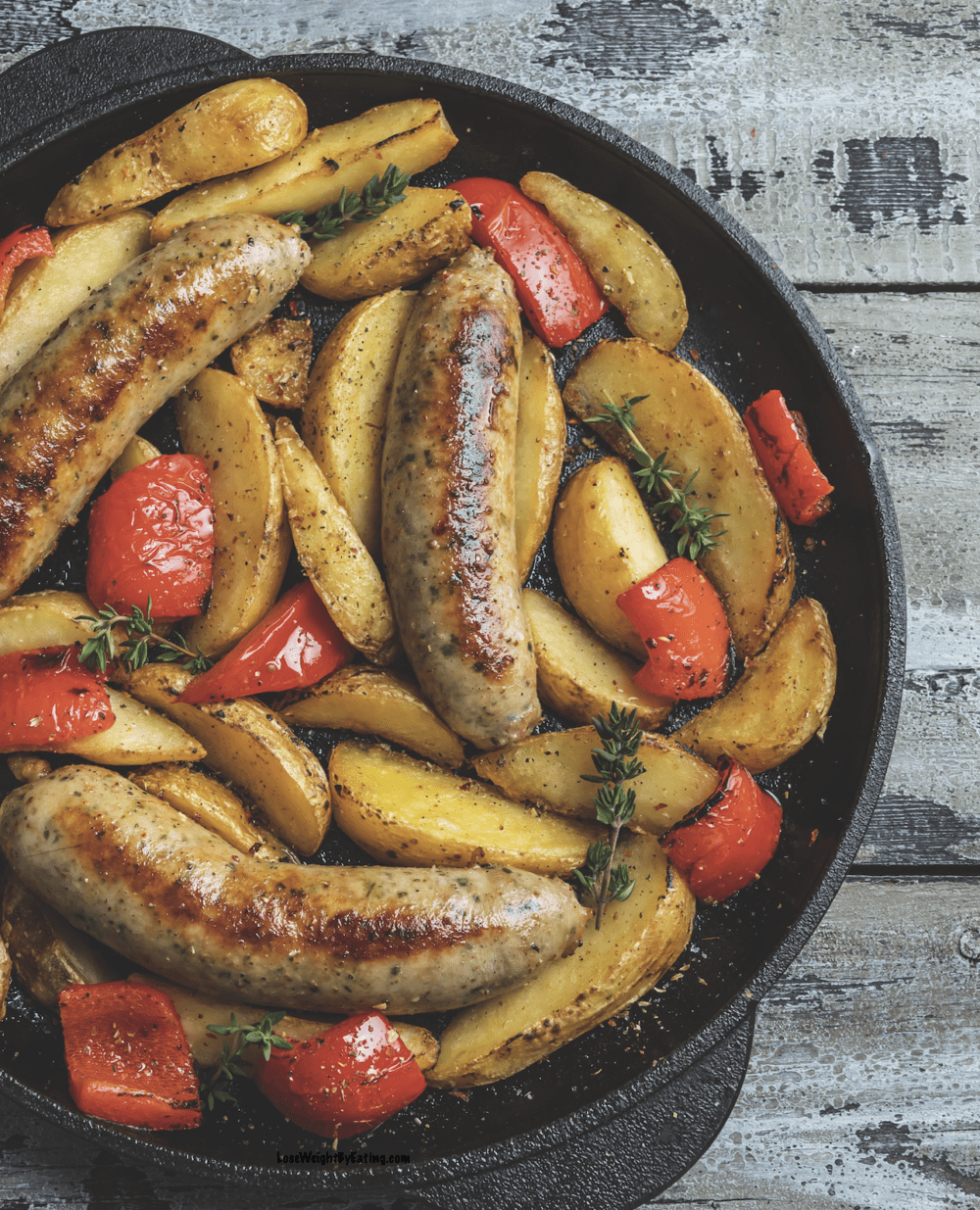 One Pan Baked Italian Sausage Dinner