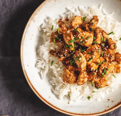 Healthy Chinese Sesame Chicken Recipe