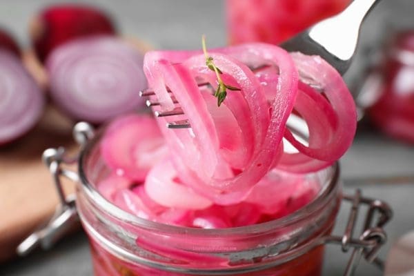 Red Pickled Onions