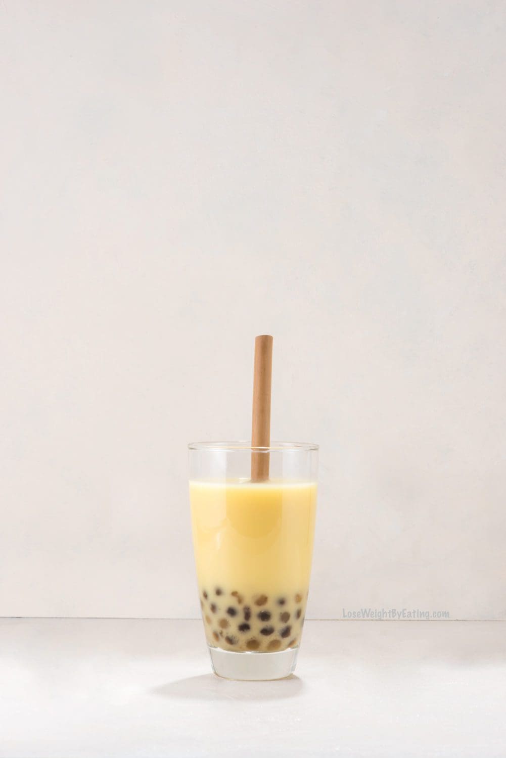 Mango Green Tea Boba Drink