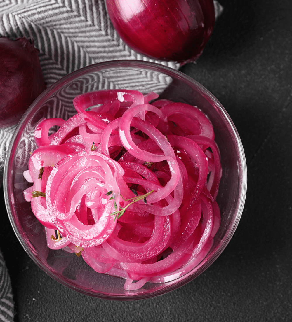 Red Pickled Onions