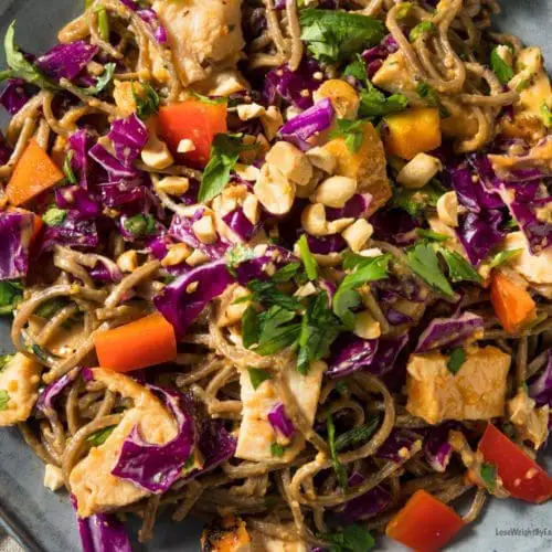 Spicy Chicken Soba Noodle Salad