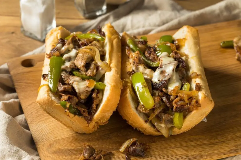 Healthy Philly Cheesesteak Sandwiches