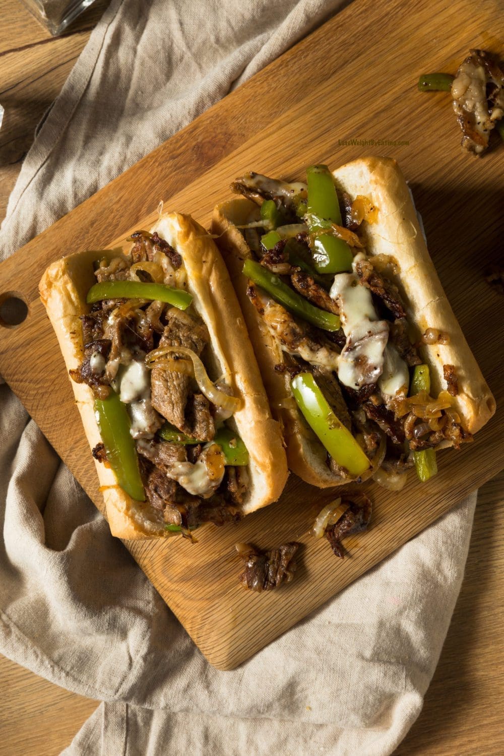 Healthy Philly Cheesesteak Sandwiches