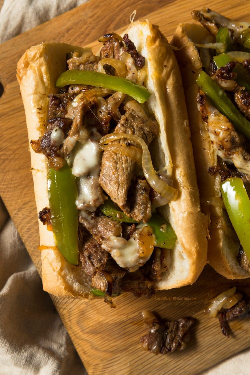 Healthy Philly Cheesesteak Sandwiches