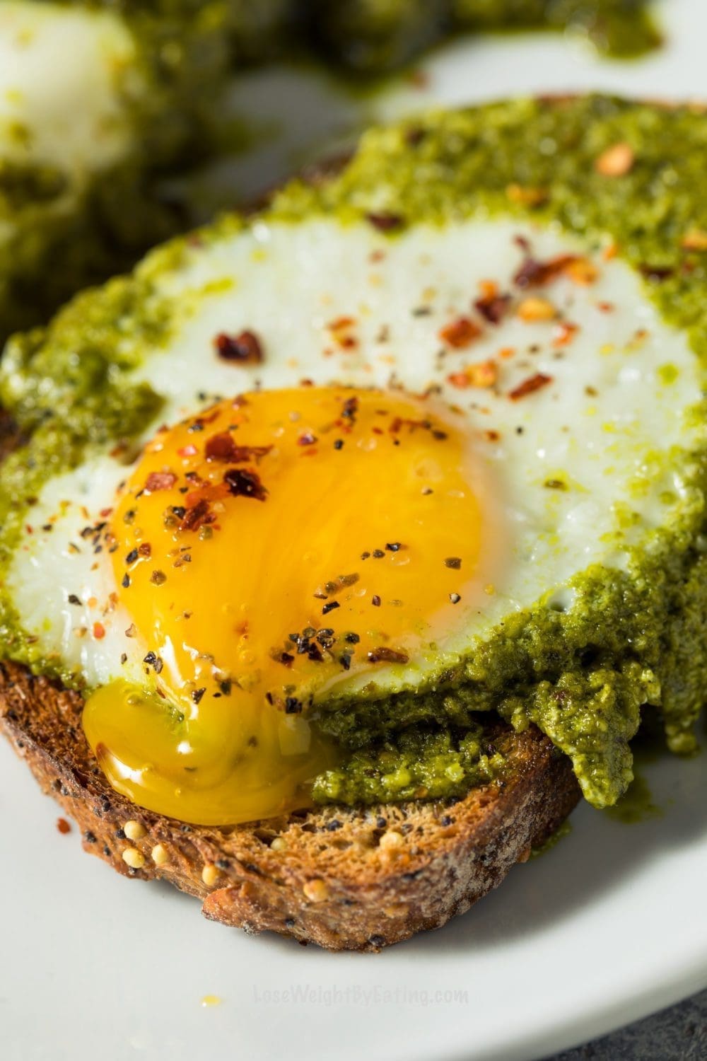 Healthy Pesto Egg Toasts