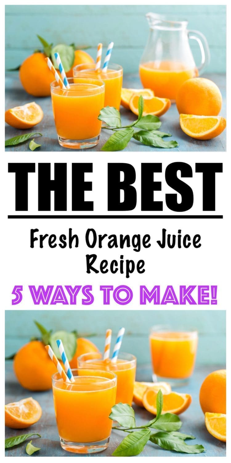 Fresh Orange Juice Recipe