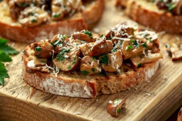 Garlic Mushroom Toasts