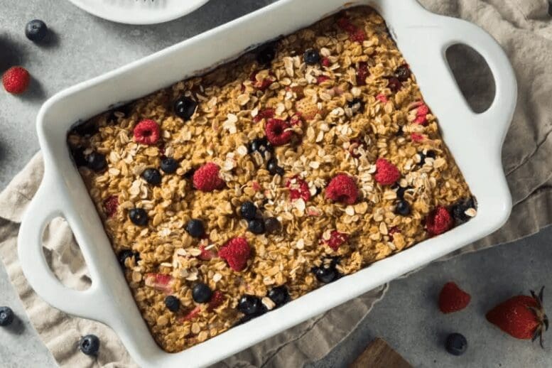 healthy baked oatmeal