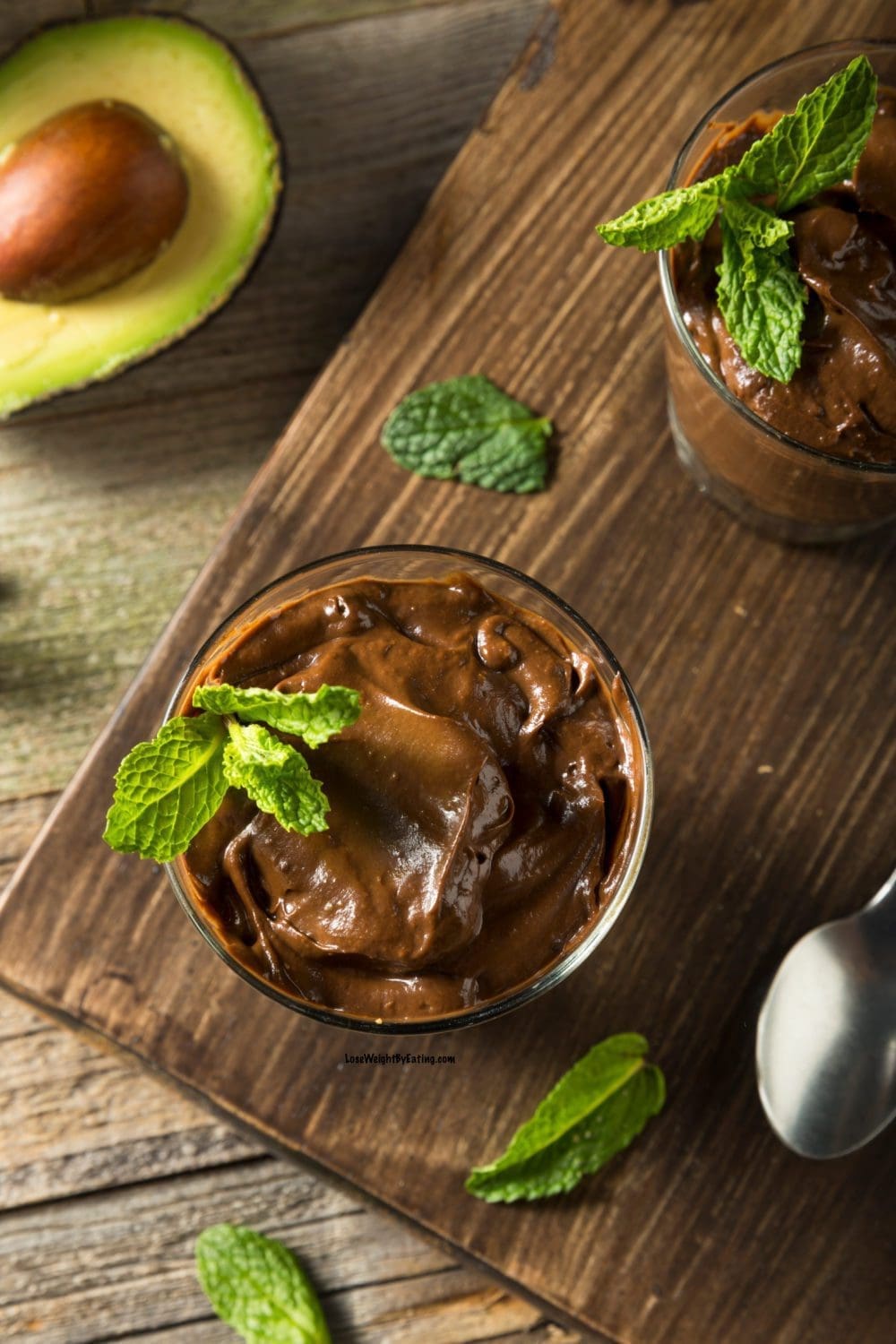 healthy chocolate avocado pudding