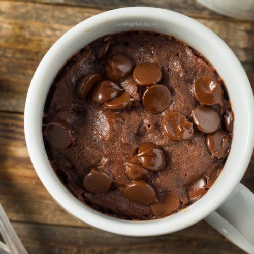 Healthy Chocolate Protein Mug Cake