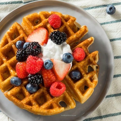 healthy protein waffles