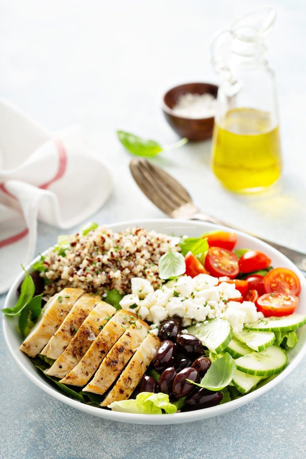 Greek Salad with Grilled Chicken