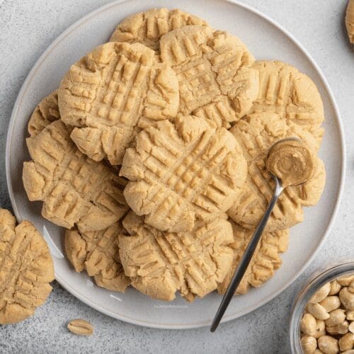 3 ingredient peanut butter cookies