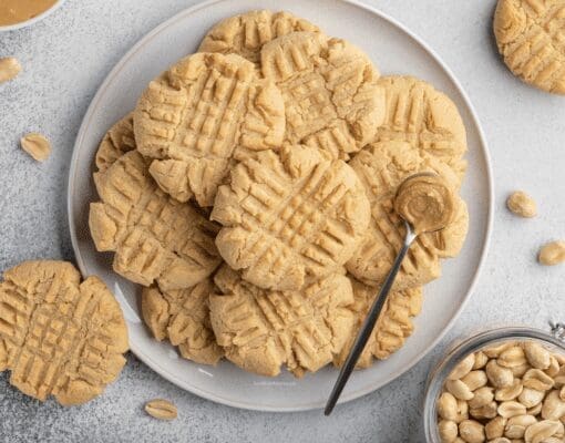 3 ingredient peanut butter cookies