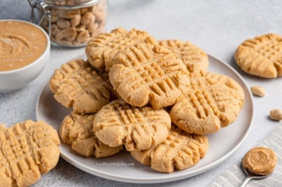 3 ingredient peanut butter cookies