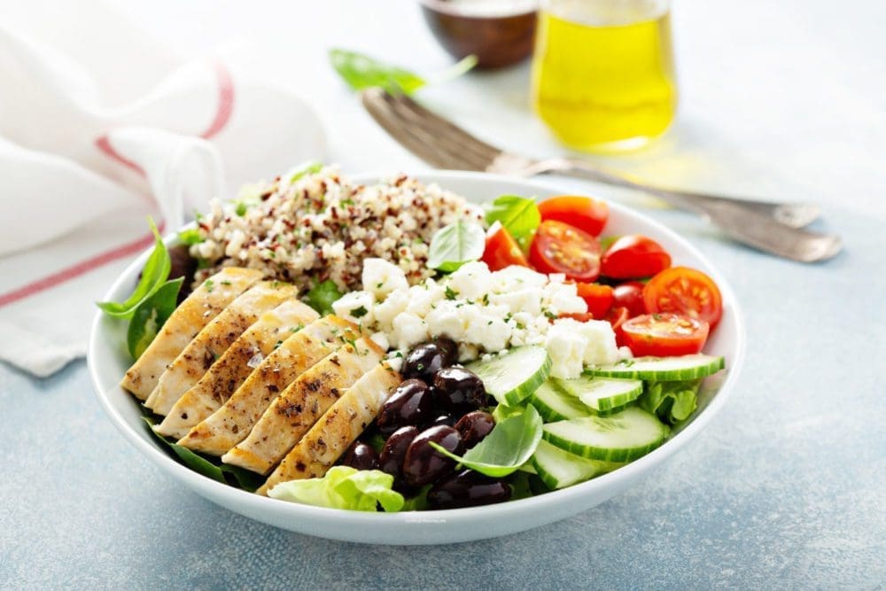 Greek Salad with Grilled Chicken