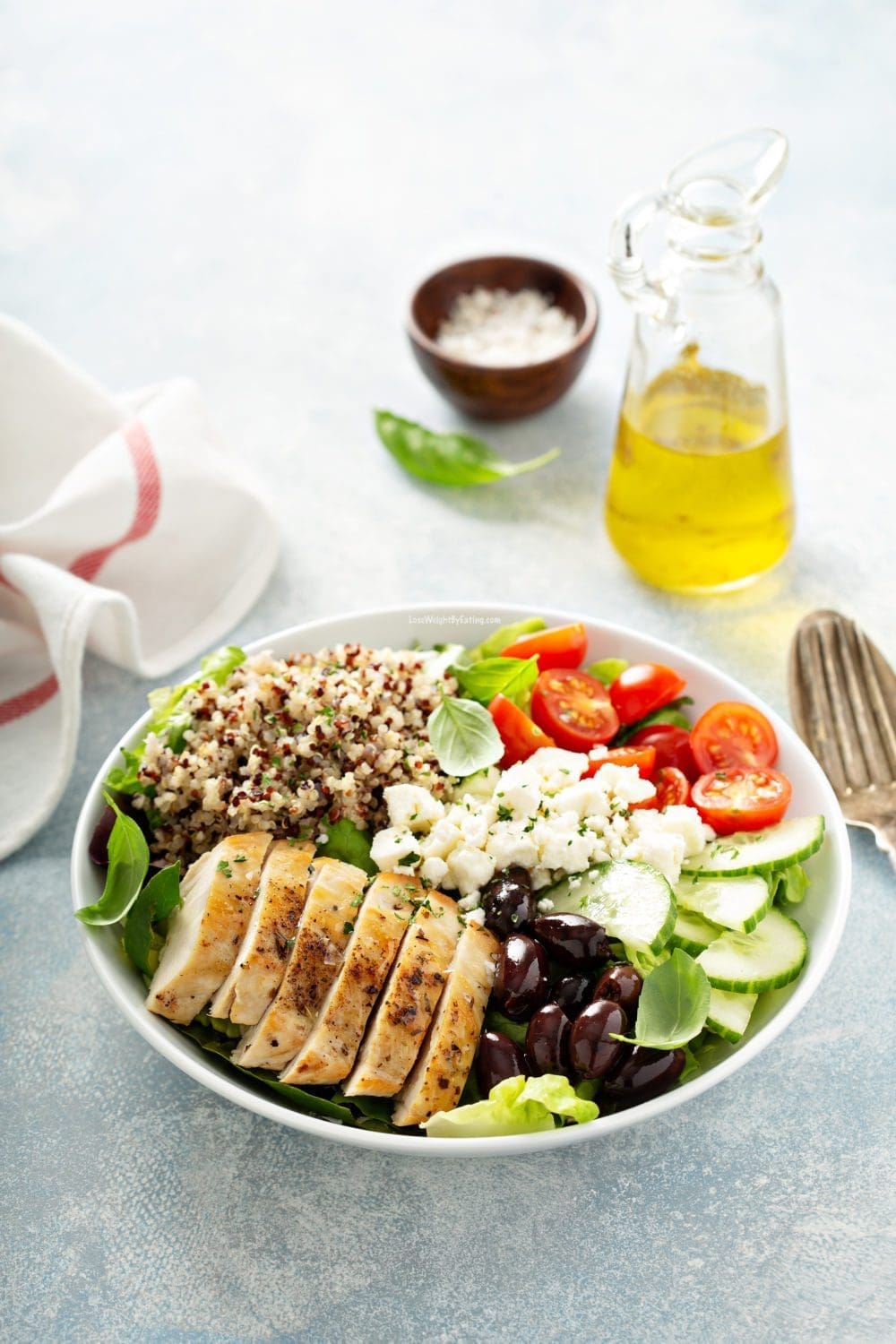 Greek Salad with Grilled Chicken