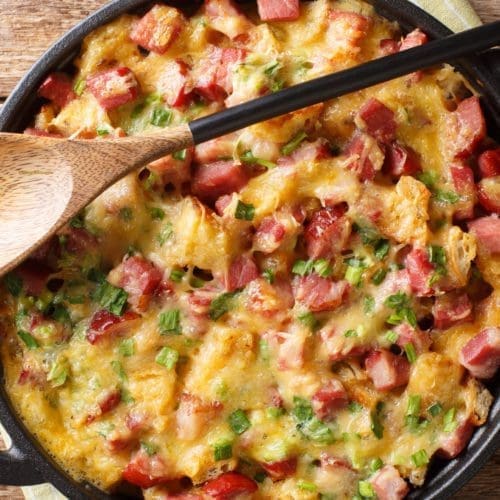 ham and potato breakfast casserole