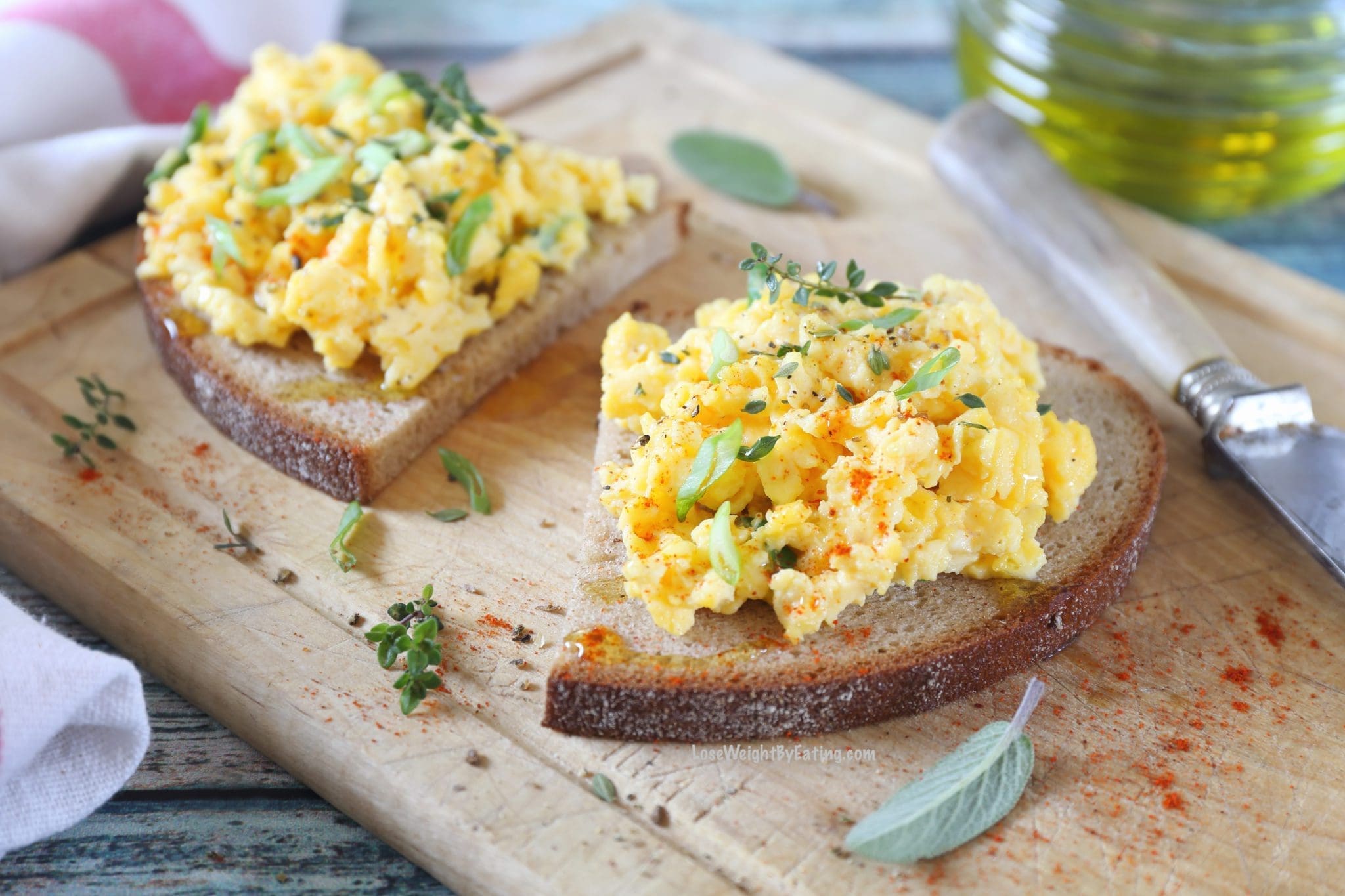 Low Calorie Scrambled Egg Toast Lose Weight By Eating