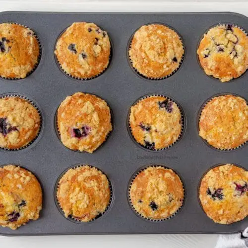 Healthy Blueberry Lemon Muffins