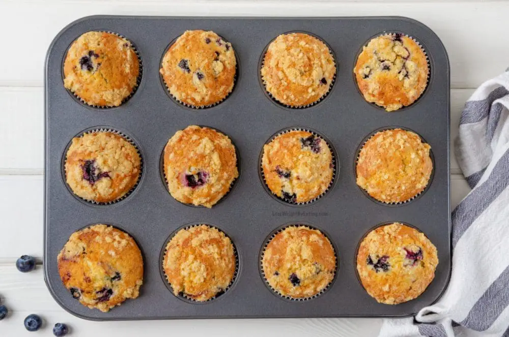 Healthy Blueberry Lemon Muffins