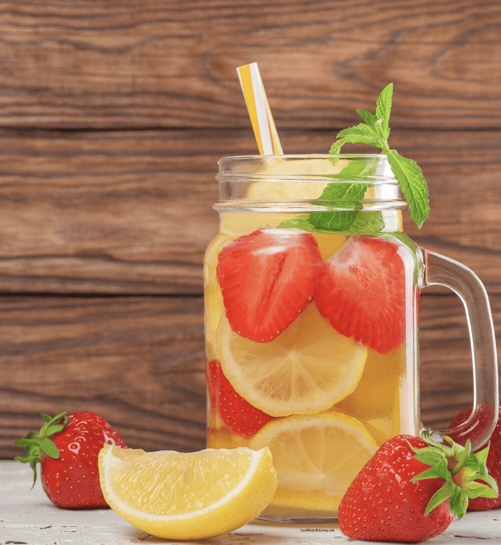 Strawberry Lemon Water for Weight Loss