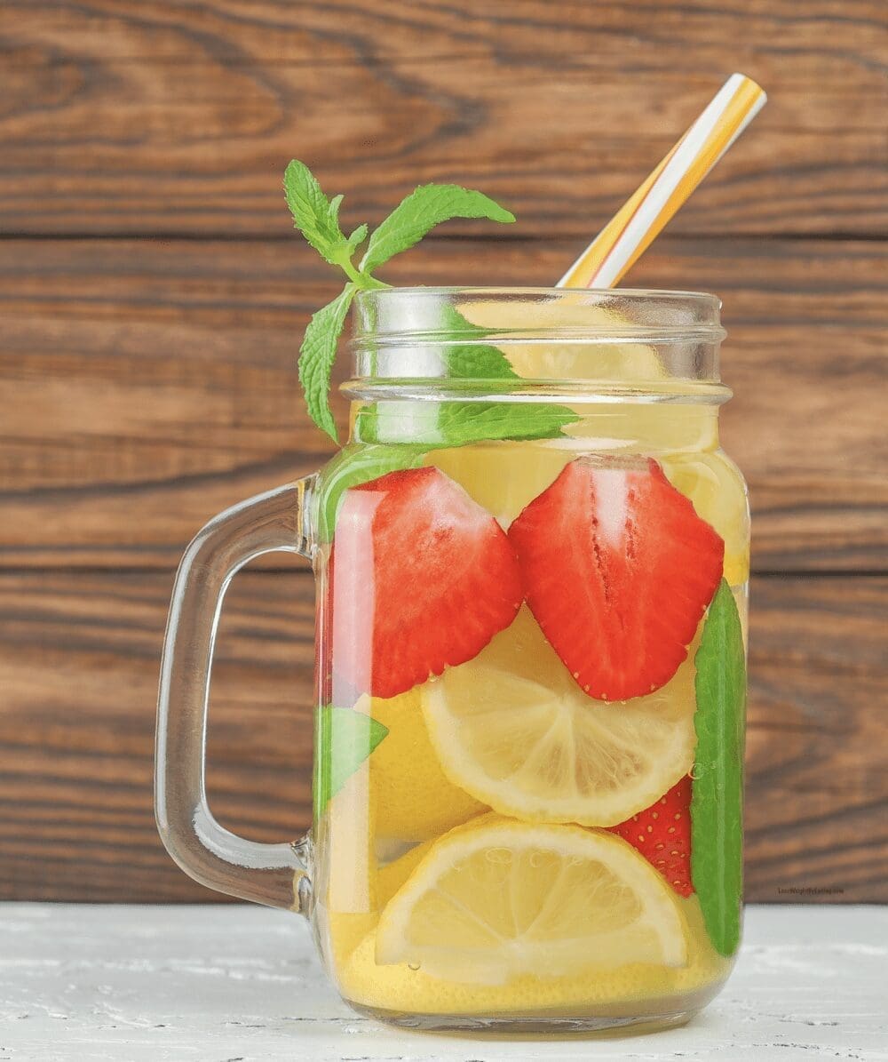 Strawberry Lemon Water for Weight Loss