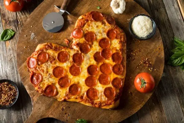 low calorie pizza valentines day